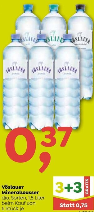 ADEG Vöslauer Mineralwasser 1,5 Liter Angebot