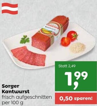 ADEG Sorger Kantwurst per 100 g Angebot