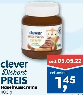 ADEG HAselnusscreme 400 g Angebot