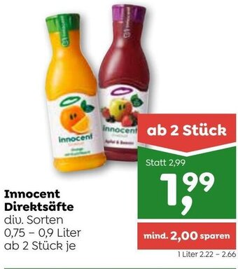 ADEG Innocent Direktsäfte 0,75-0,9 Liter Angebot