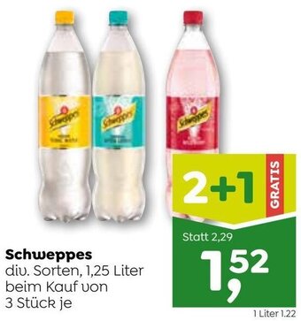 ADEG Schweppes 1,25 Liter Angebot