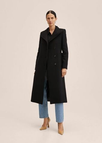 Mango Wollmantel mit gürtel Angebot