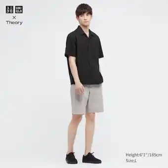 UNIQLO Men theory ultra light relaxed fit shorts Angebot
