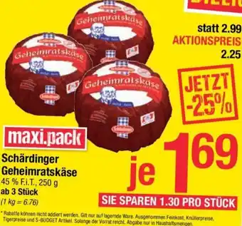 Maximarkt Schärdinger Geheimratskäse 250 g Angebot