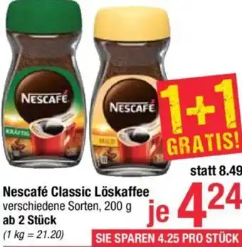 Maximarkt Nescafé Classic Löskaffee 200 g Angebot