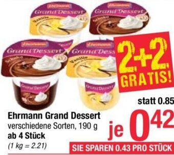 Maximarkt Ehrmann Grand Dessert 190 g Angebot