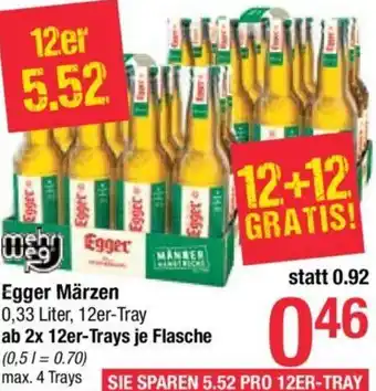 Maximarkt Egger Märzen 0,33 Liter Angebot