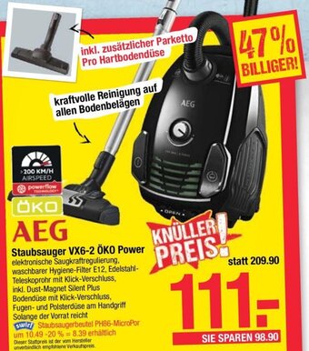 Maximarkt Staubsauger VX6-2 Öko Power Angebot