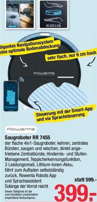 Maximarkt Saugroboter RR 7455 Angebot