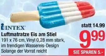 Maximarkt Luftmatratze Eis am Stiel 191 x 76 cm Angebot