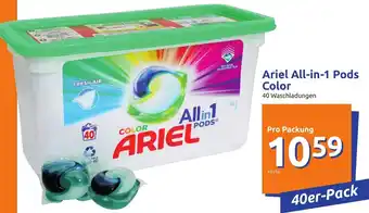 Action Ariel All-in-1 Pods Color 40 Waschladungen Angebot