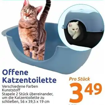 Offene Katzentoilette 56 x 39,5 x 19 cm