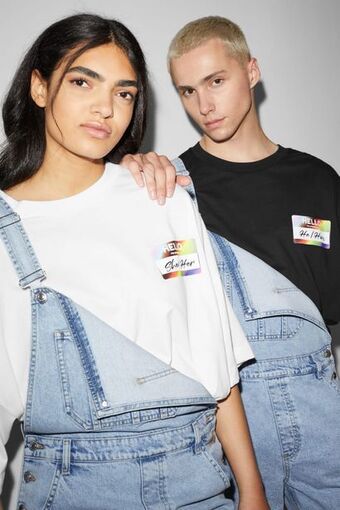 C&A Clockhouse - t-shirt - unisex - pride Angebot