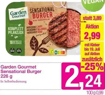 Sutterlüty Garden Gourmet Sensational Burger 226 g Angebot