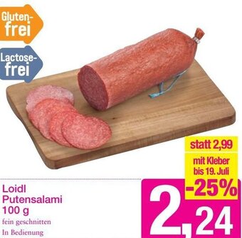 Sutterlüty Loidl Putensalami 100 g Angebot