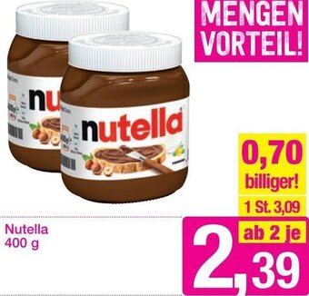 Sutterlüty Nutella 400 g Angebot
