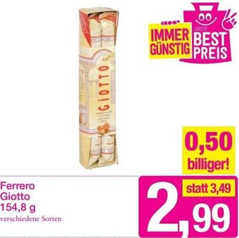 Sutterlüty Ferrero Giotto 154,8 g Angebot