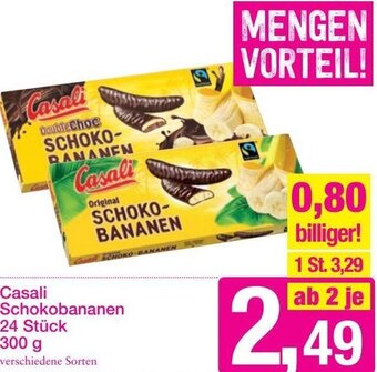 Sutterlüty Casali Schokobananen 300 g Angebot