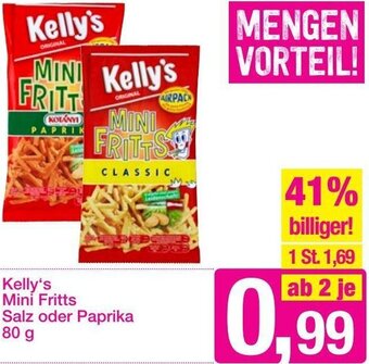 Sutterlüty Kelly's Mini Fritts Salz oder Paprika 80 g Angebot