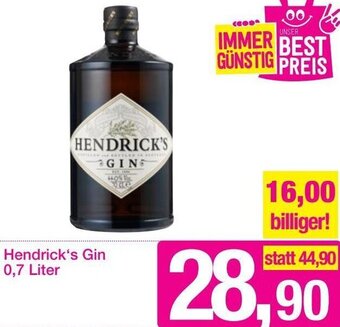 Sutterlüty Hendrick's Gin 0,7 Liter Angebot