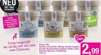 Sutterlüty Dolce Vita Vanille, Cocobello, Mango Exotik, Dunkle Schokolade, Heiße Ließe, Schoko-Banane, Haselnuss 130 ml Angebot
