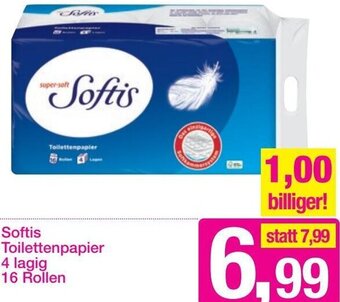 Sutterlüty Softis Toilettenpapier 4 Lagig 16 Rollen Angebot
