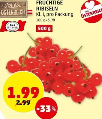 PENNY Fruchtige Ribiseln 500 g Angebot