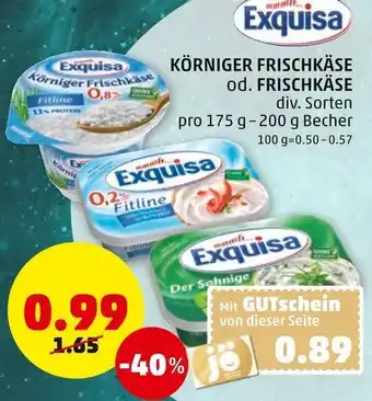 PENNY Körninger Frischkäse od. Frischkäse 175 g- 200 g Angebot
