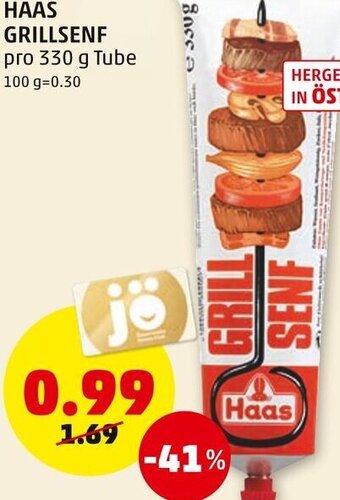 PENNY Haas Grillsenf 330 g Angebot