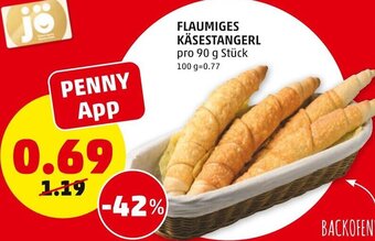 PENNY Flaumiges Käsestangerl 90 g Angebot