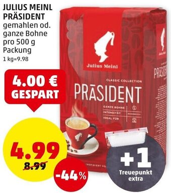 PENNY Julius Meinl Präsident 500 g Angebot