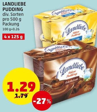 PENNY Landliebe Pudding 500 g Angebot