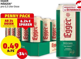 PENNY Egger Märzen 0,5 Liter Angebot