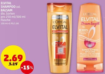 PENNY Elvital Shampoo od. Balsam 250 ml/ 300 ml Angebot