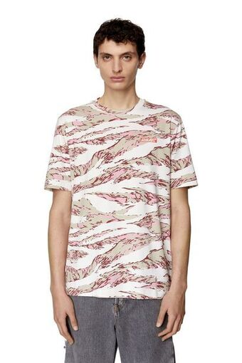 Diesel T-shirt mit camouflage-grafik-print Angebot