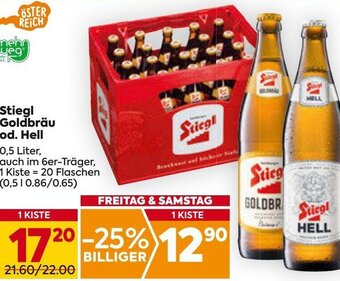 Billa Stiegl Goldbräu Oder Hell 0,5 Liter Angebot