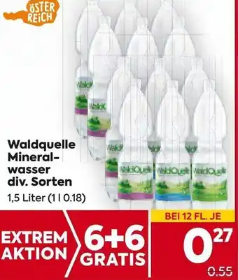Waldquelle Mineralwasser 1,5 Liter