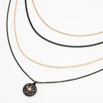 Claire's Starburst mixed metal multi strand necklace Angebot
