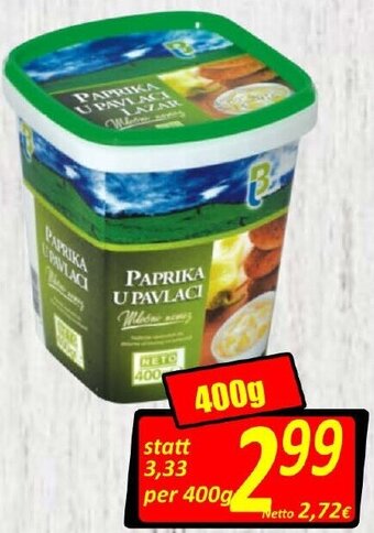 Wurstico Paprika in Sauerrahm 400g Angebot