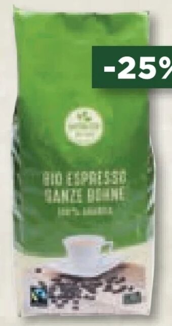 Unimarkt Bio Kaffee Espresso Angebot