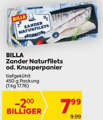 Billa Corso Billa Zander Naturfilets 450g Angebot