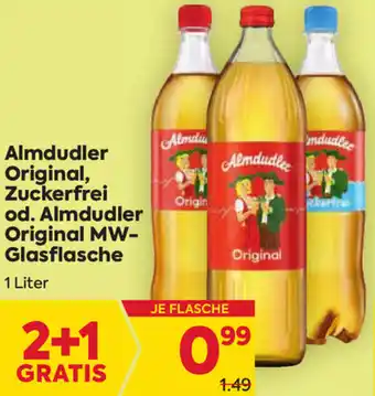 Billa Corso Almdudler Original Zuckerfrei 1L Angebot