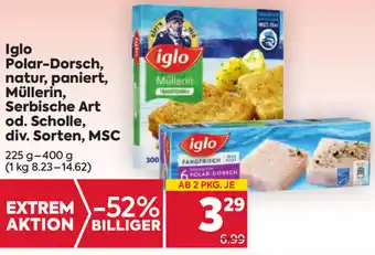 Iglo Polar-Dorsch, Natur, Paniert 225-400g