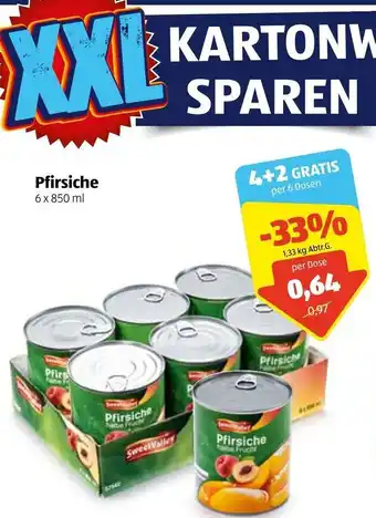 Hofer Pfirsiche 6x850ml Angebot