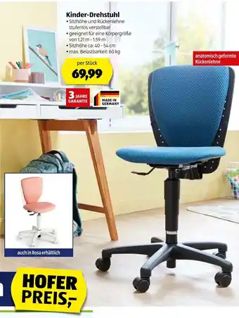 Hofer Kinder-Drehstuhl Angebot