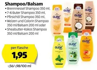 Hofer Shampoo/Balsam 350ml Angebot
