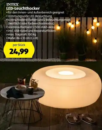 Hofer Intex Led-Leuchthocker Angebot
