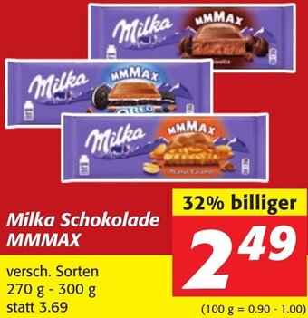 Strasser Markt Milka Schokolade MMMAX 270 g- 300 g Angebot