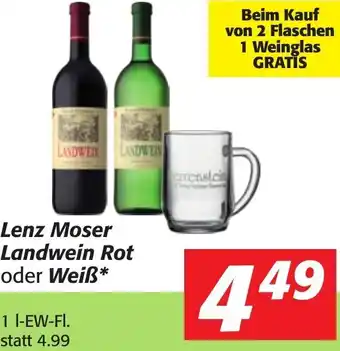 Strasser Markt Lenz Moser Landwein Rot Oder Weiß 1 l Angebot
