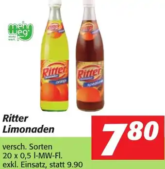 Strasser Markt Ritter Limonaden 20 x 0,5 l Angebot